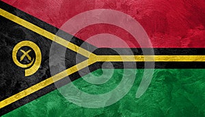 Textured photo of the flag of Vanuatu