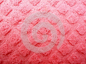 Textured pink sponge