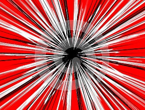 Textured radial lines spreading explosion effect. Starburst, sun