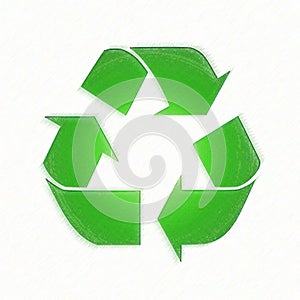 Textured Recycle Symbol