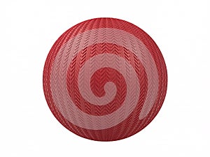 Textured Red Sphere
