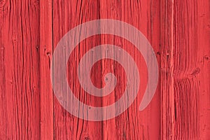 Textured red wooden wall