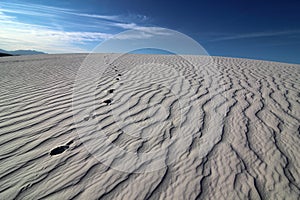 Textured Sand Footprints