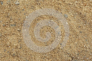 Textured sandy soil surface as background