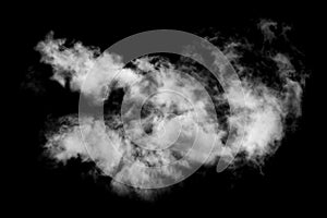 Textured Smoke,Abstract black,isolated on black background