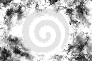 Textured Smoke,Abstract black,isolated on white background