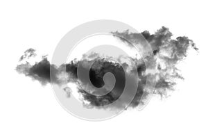 Textured Smoke,Abstract black,isolated on white background