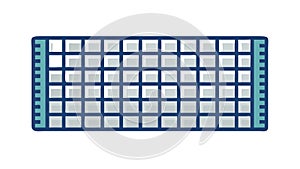 Textured Square Grid Background Pattern, vector design Generative AI