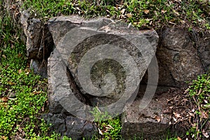 Textured stone background hard surface rock mountain trail