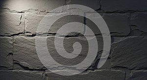 Textured Stone Wall with Dramatic Spotlight Illumination