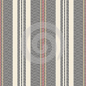 Textured stripe pattern in black, gold, beige, red. Multicolored seamless herringbone dark stripes background graphic for flannel.