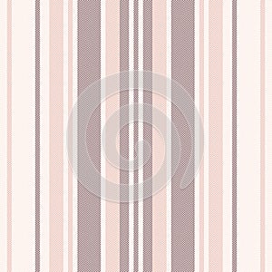 Textured stripe pattern in rosy pink. Seamless vertical large wide herringbone stripes background for bed sheet, blanket, mattress