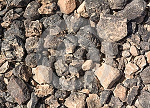 Textured surface of desert rocks