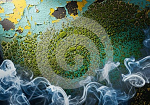 Textured surface with a pattern of