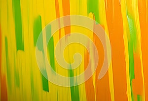 Textured thick paint layered on canvase