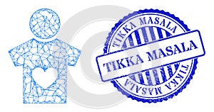 Textured Tikka Masala Stamp Seal and Network Lover Boy Web Mesh