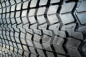 Textured tire tread