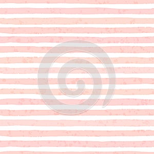 Textured vector grunge stripes of pastel pink colors seamless pattern