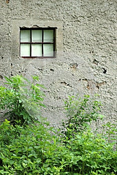 Textured wall of old building