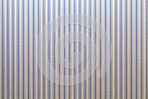 Textured wall paper with traditional blue striped pattern