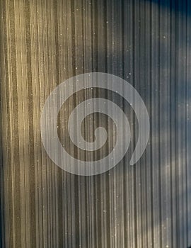 Sunlight Pattern On Striped Wallpaper