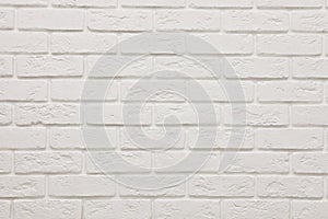 textured wall of white brick. Background. Texture.