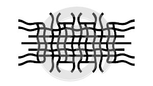 Textured Wavy Abstract Line Pattern Vector Background, vector design Generative AI