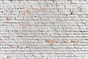 Textured white brick wall