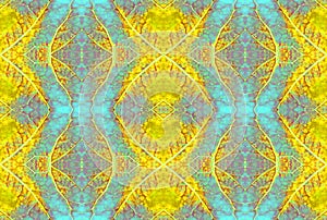 TEXTURED YELLOW AND BLUE PATTERN
