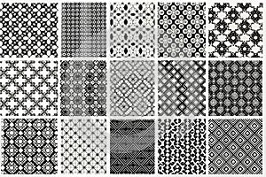 Textures for backgrounds. Black and white, different styles. Multipurpose