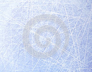 Textures blue ice. Ice rink. Winter background. Overhead view. Vector illustration nature background.