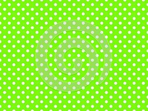 texturised white color polka dots over chartreuse green backgrou