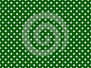 texturised white color polka dots over dark green background