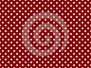 texturised white color polka dots over dark red background