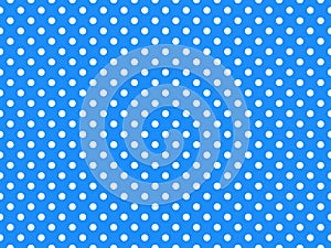 texturised white color polka dots over dodger blue background