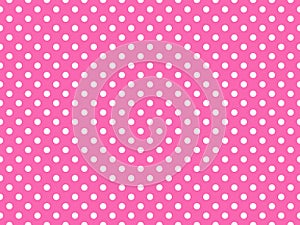 texturised white color polka dots over hot pink background