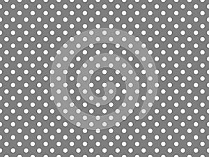 texturised white color polka dots over gray background