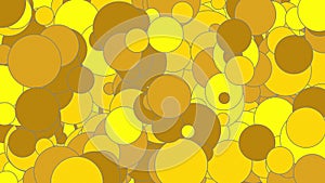 texturized yellow golden shapes over yellow background