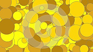 texturized yellow golden shapes over yellow background