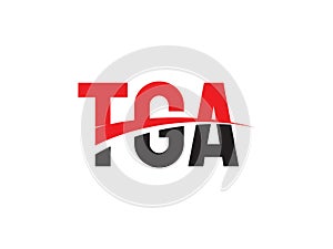 TGA Letter Initial Logo Design Vector Illustration photo