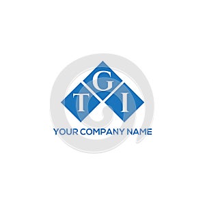 TGI letter logo design on WHITE background. TGI creative initials letter logo concept. TGI letter design