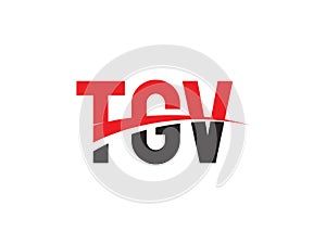 TGV Letter Initial Logo Design Vector Illustration