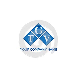 TGV letter logo design on WHITE background. TGV creative initials letter logo concept. TGV letter design