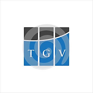 TGV letter logo design on white background. TGV creative initials letter logo concept. TGV letter design.TGV letter logo design on