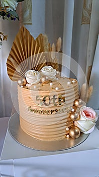 50th anniversary cake