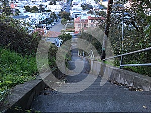 15Th Avenue steps, one of San Francisco`s smallest, UNofficial parks, 9. photo