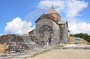 The 9th century Armenian monastery of Sevanavank at lake Sevan