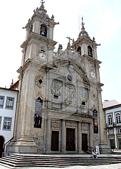 17th-century baroque Holy Cross Church, Braga, Portugal