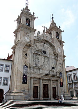 17th-century baroque Holy Cross Church, Braga, Portugal