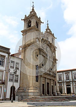 17th-century baroque Holy Cross Church, Braga, Portugal